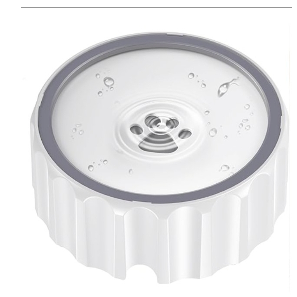 New White  No Spill Dog Bowl